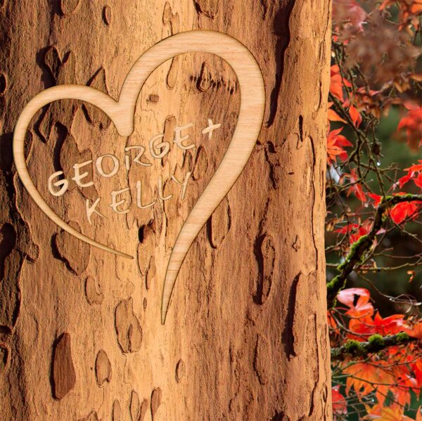 Autumn Forest Tree - Personalized Art for Couples (Weddings, Anniversaries) - Image 2