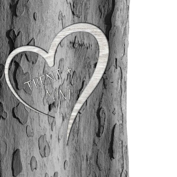 Minimalist Tree - Personalized Art for Couples (Weddings, Anniversaries) - Image 3